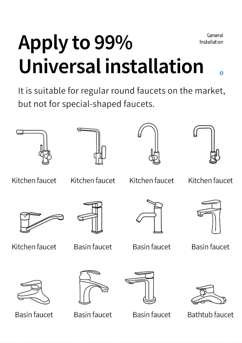 Splash Filter 1080 Degree Rotation Faucet