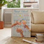 Guest Check" Wall Art – Retro & Playful Decor