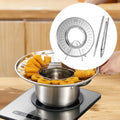Splashproof Frying Oil Filter Tray Kitchen Strainer Rack