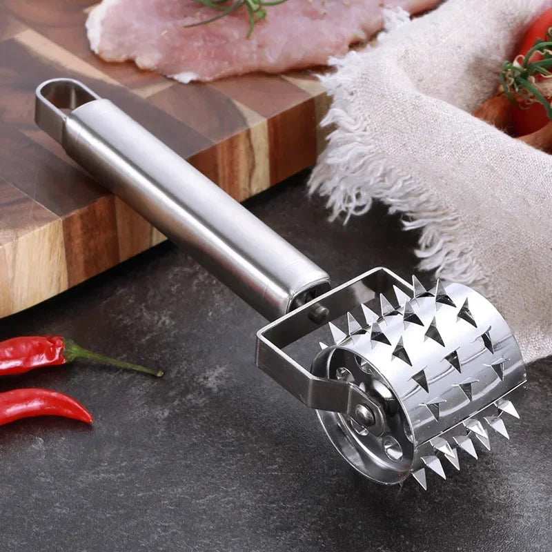 SteelTender Meat Tenderizer | Stainless Steel Meat Tenderizer with Hammer Head | For Steak, Schnitzel & Pork | 18 cm