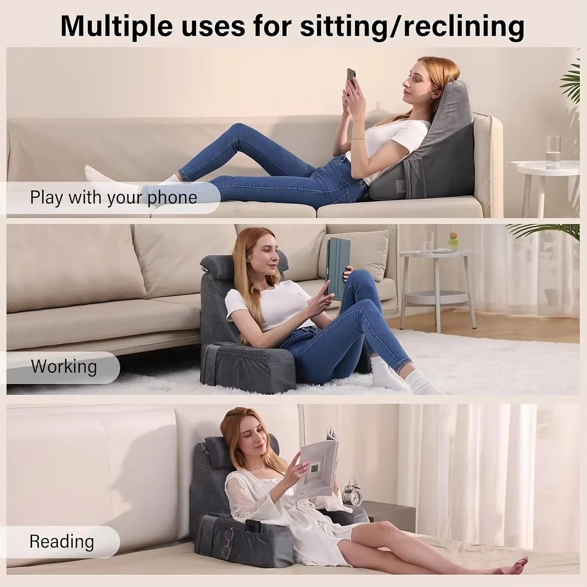 Ultimate Comfort Adjustable Backrest Pillow for Multipurpose Use