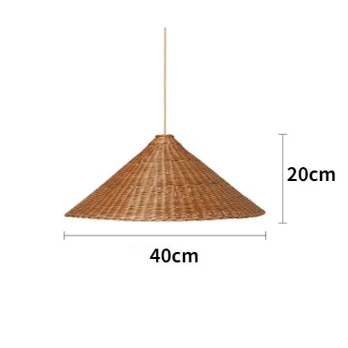 Scandinavian LED Pendant Lamp Made of Bamboo