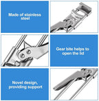 Gripano Glass Opener | Adjustable | Stainless Steel | Anti-Slip Handle | Ideal for Weak Hands
