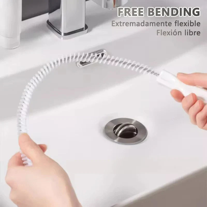 Drainova Pipe Cleaner Brush | Flexible & Reusable | For Bathroom & Kitchen | 45–65 cm