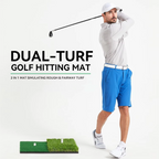 Portable Golf Hitting Mat with Tee Hole for Backyard, Garage, and Indoor Practice