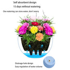 Rattania Bloom Hanging Pot | European Style | Honeycomb Pattern & Rattan Look | For Garden, Balcony & Interiors
