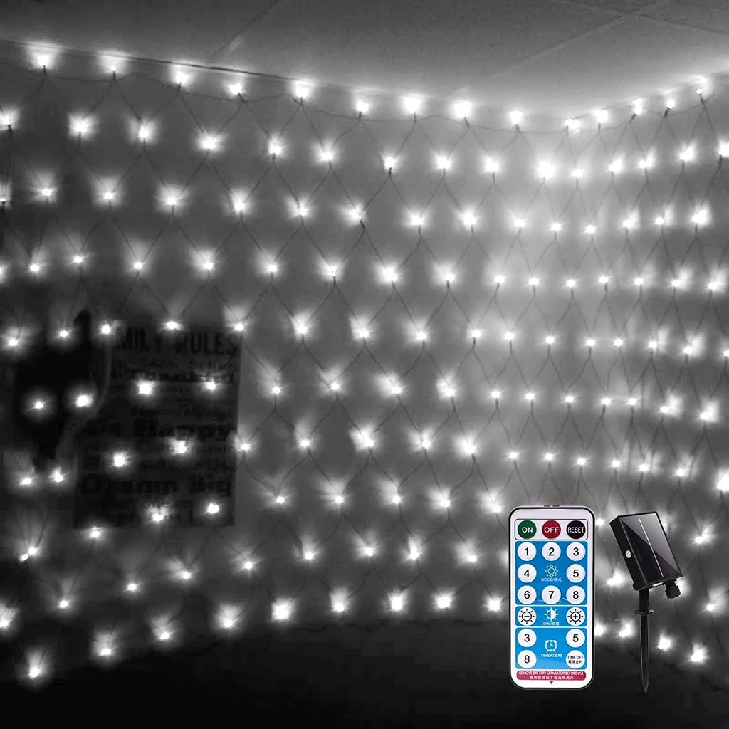 LED light net for outdoor and indoor – Colored Christmas lighting net