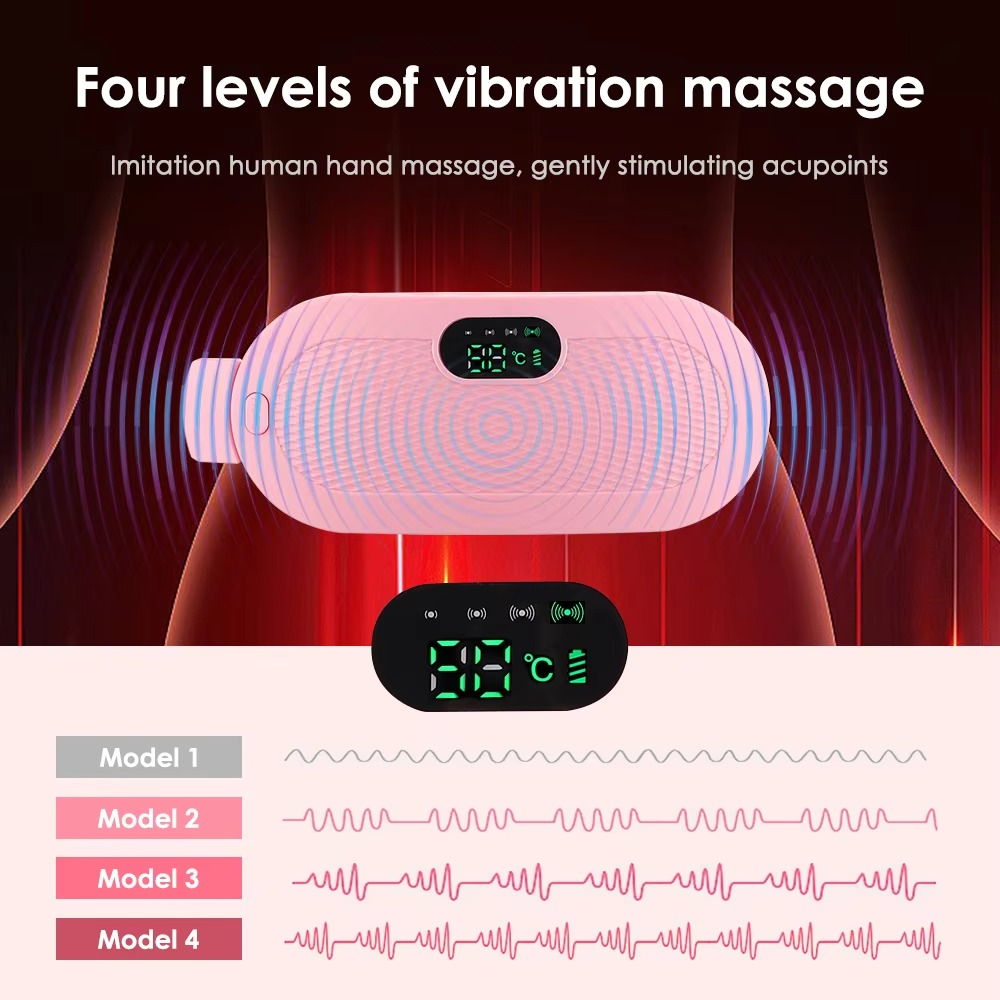 Heated Massage Belt with Intelligent Warming Therapy for Menstrual Comfort