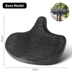Wide Ergonomic Bike Saddle – Comfortable Saddle with Shock Absorption for City and Mountain Bikes