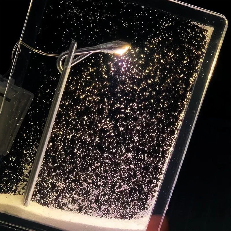 WinterGlow – LED street lamp with magical snow effect decoration