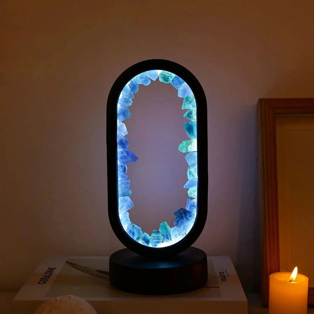 Natural Amethyst Crystal Lamp for Relaxation