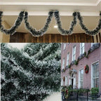 Christmas garland – Snow-flocked decor for indoor and outdoor decoration