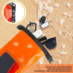 AquaVault Waterproof Dry Bag 2L | With Touchscreen Window | Outdoor Bag for Kayaking, Trekking & Water Sports