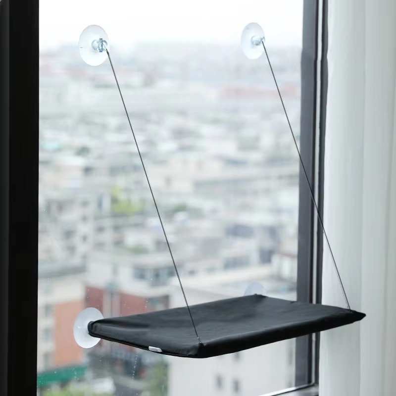 Deluxe Cat Window Perch - Premium, Ultra-Soft Hammock for Cats - Compact & Secure