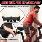 Oversized Bike Saddle with Shock Absorption and Waterproof Design – Comfortable Bicycle Seat for Long Distances