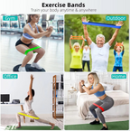 Resistance Bands Fitness Set for Strength Training and Full Body Workouts