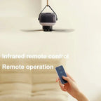 CampiBreeze Mobile Ceiling Fan | 3600/7200 mAh Battery | LED & Remote Control | Quiet & Hangable