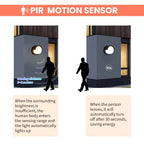 LED Wall Light LumoGuard | With Radar Motion Sensor | 6W/12W | Warm & Cold White | IP66 Waterproof