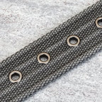 Men’s Canvas Belt – Adjustable Casual Striped Waistband