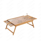 Folding Wooden Puzzle Table with 4 Storage Drawers for Up to 1500 Pieces
