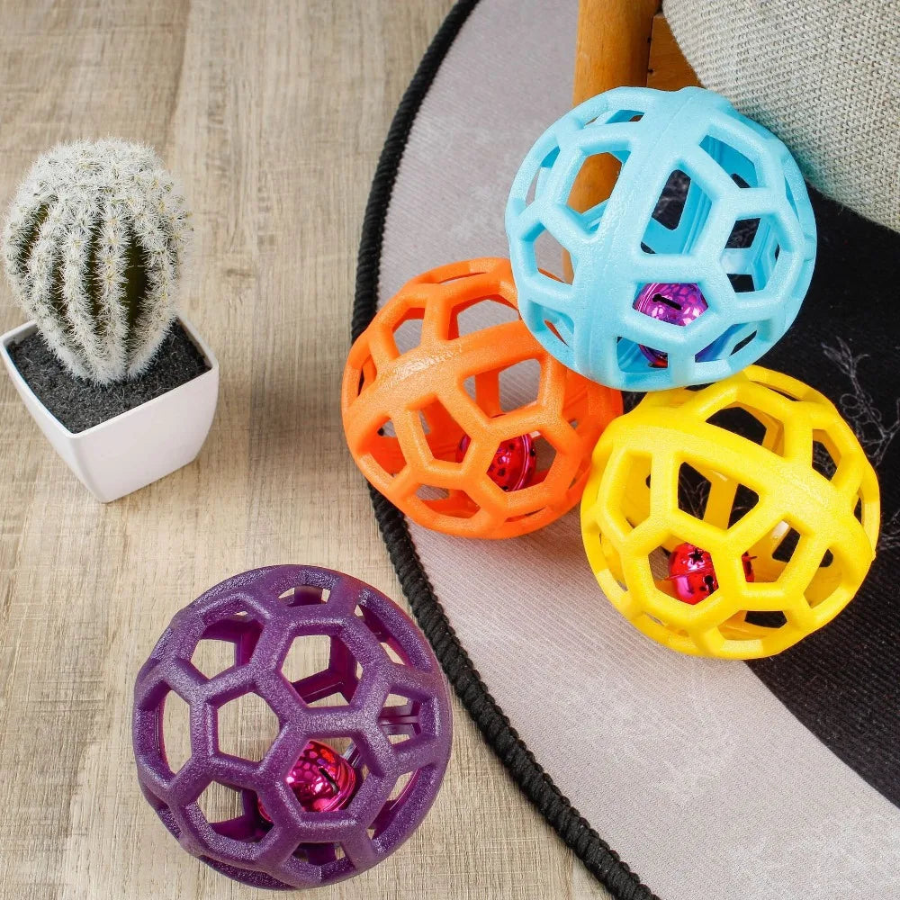 Kauball made of natural rubber with bell