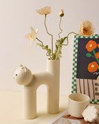 Ceramic Cat Vase