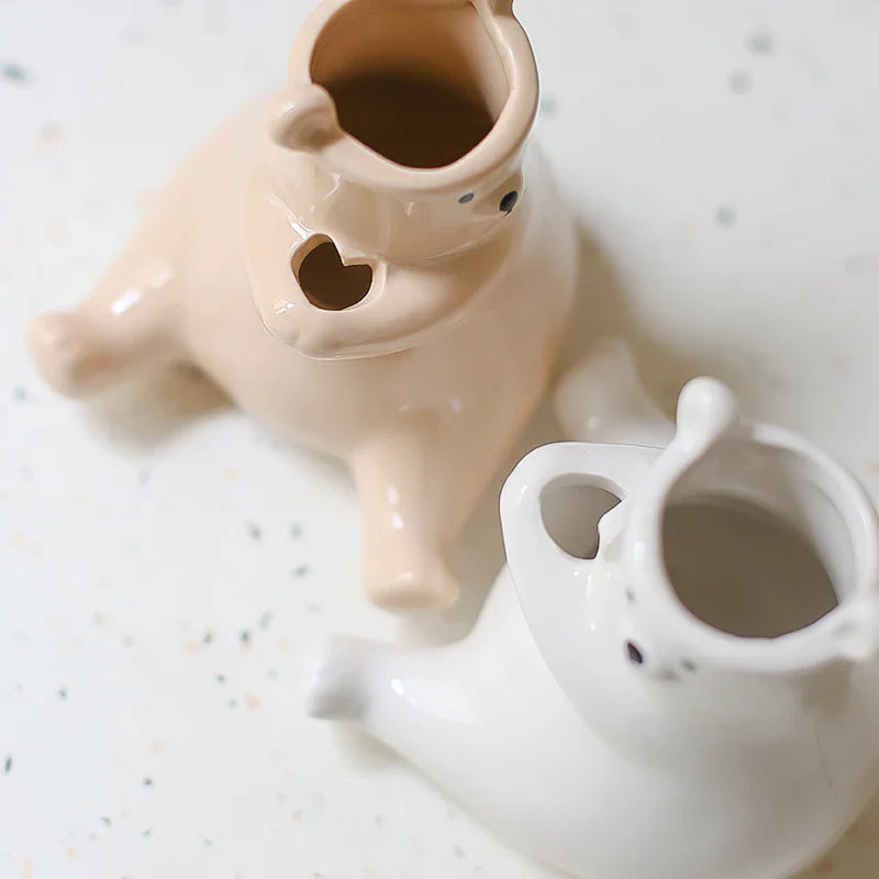 Bear with Flower Vase