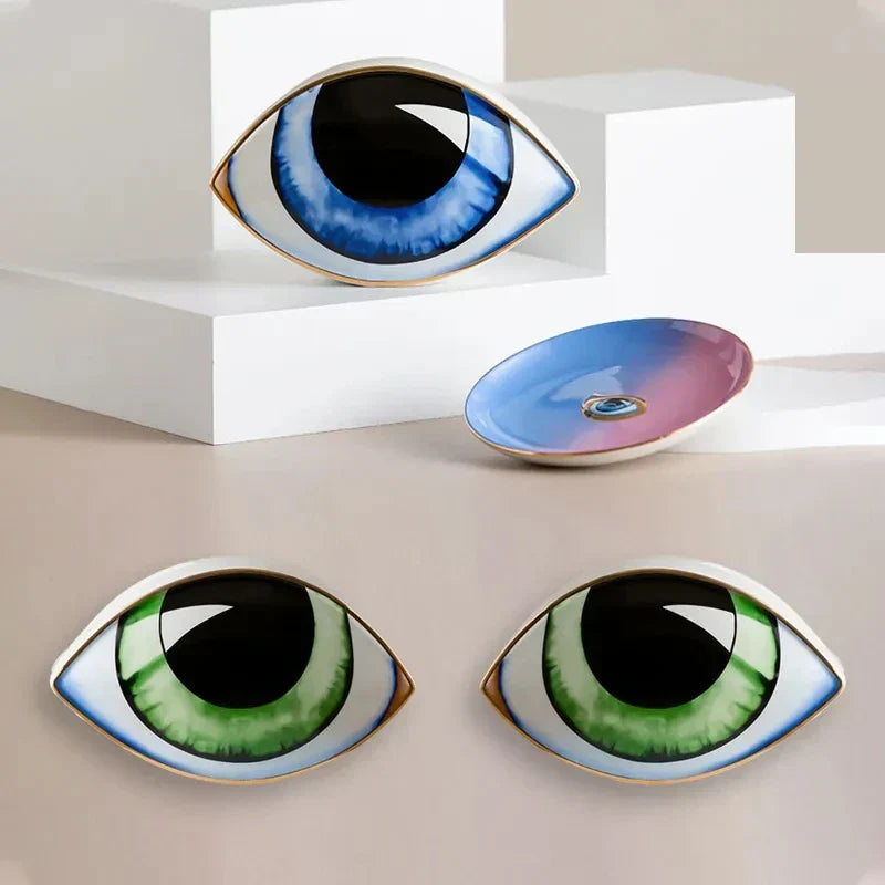 Mystic Eye Sculpture Ceramic Home Decor