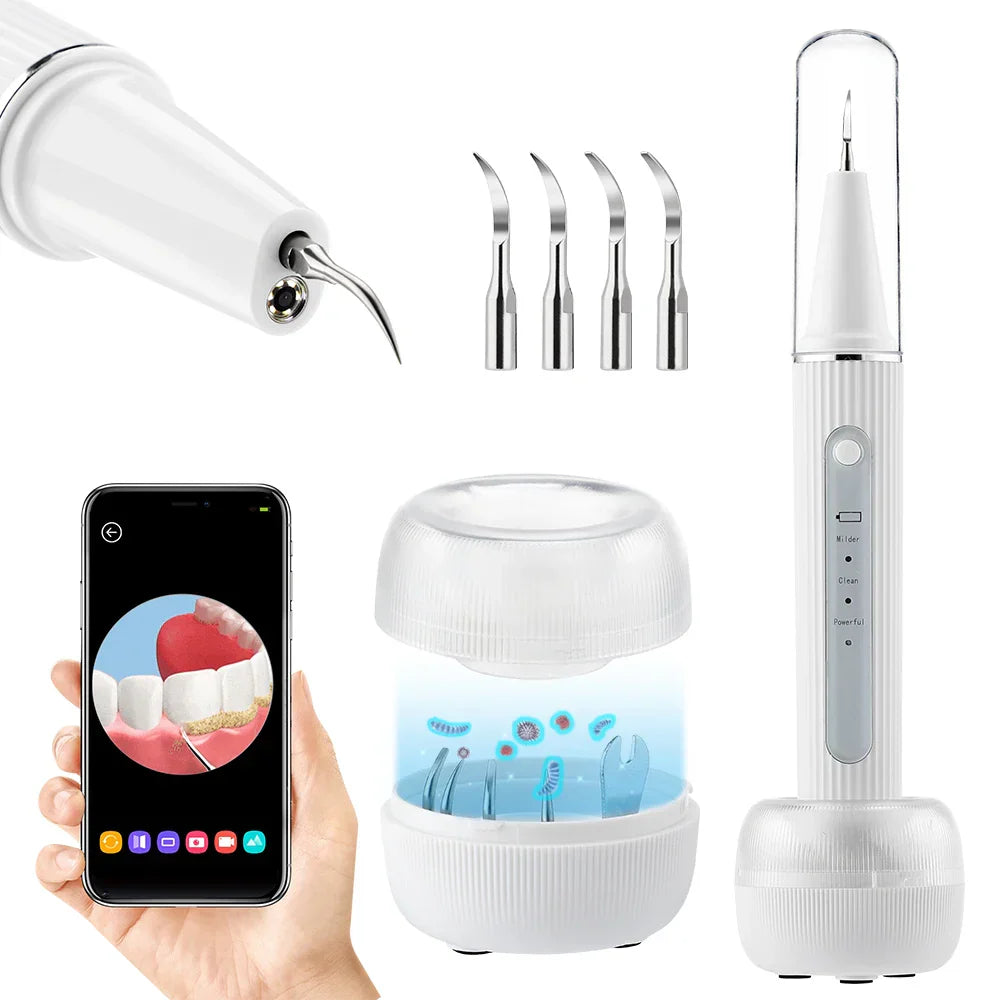 ClearView Ultrasonic Tooth Cleaner – With Screen and Effective Tartar Removal