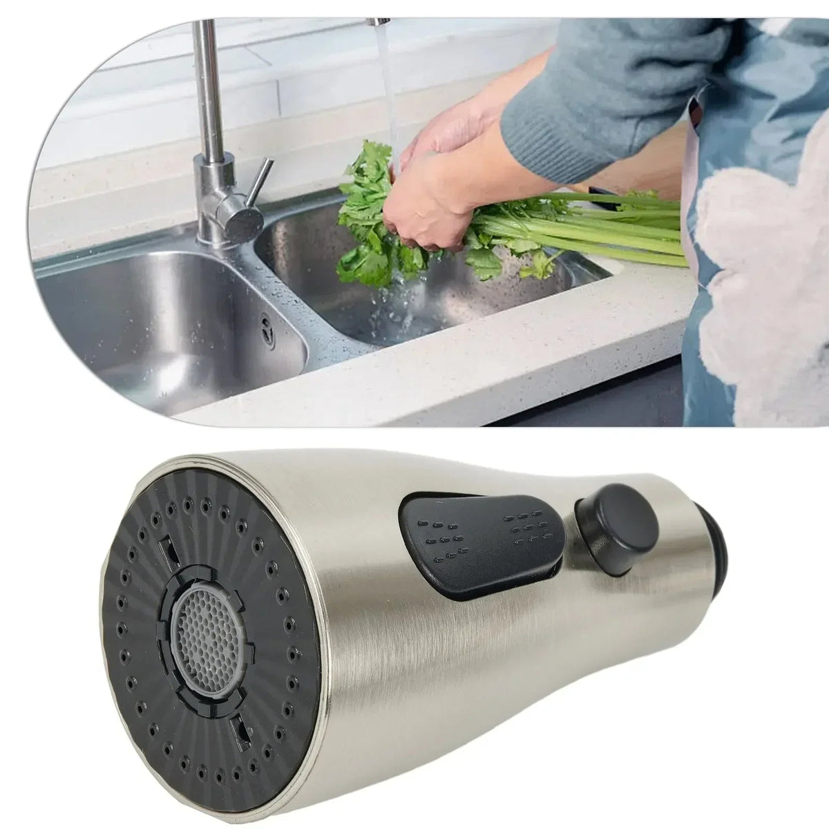 HydroFlex ProSpray – 3-way spray kitchen faucet replacement nozzle