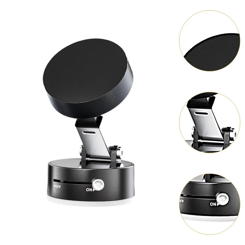 Adjustable Car Phone Holder with Strong Suction and Full Angle Rotation