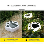 Glowing Paw LED Solar Pathway Outdoor Lights