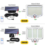 SolarBeam 153 | 270° Super bright | Motion sensor & Remote control | IP65 Waterproof