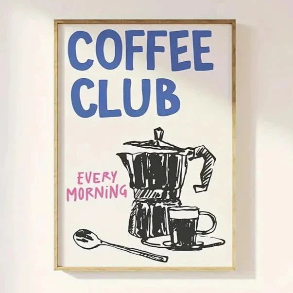 Coffee Club Wall Art