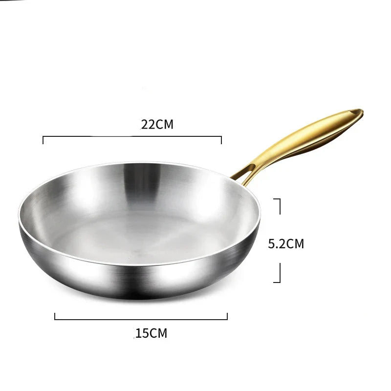 ChefSteel – Professional Stainless Steel Frying Pan for Gas & Induction