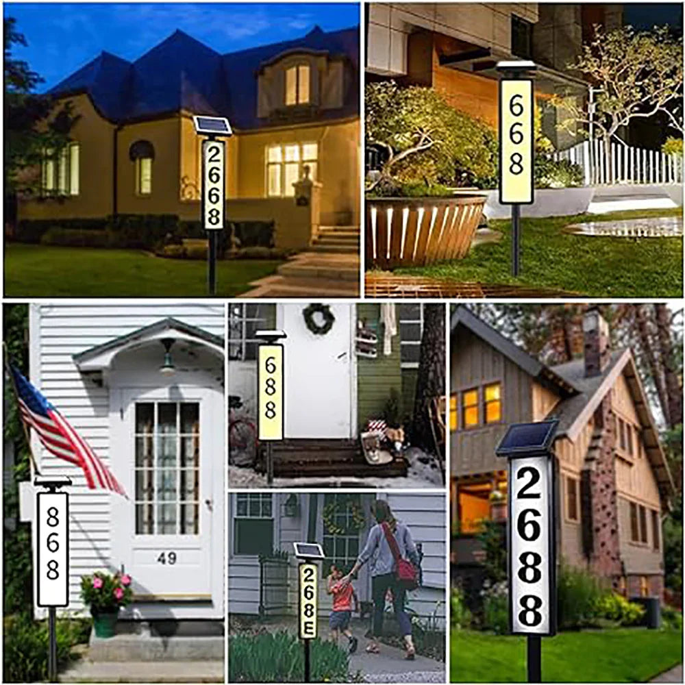 Solar Address Sign Light