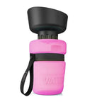 Foldable drinking bottle for dogs