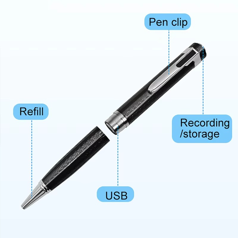 Portable Digital Voice Recorder and MP3 Player with High-Quality Audio, Multiple Storage Options