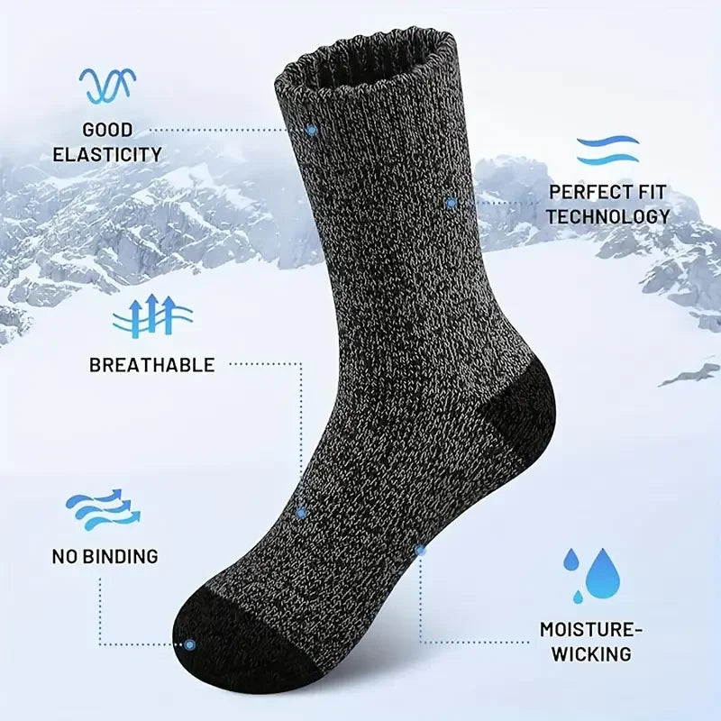 Extra Warm Merino Wool Socks For Hiking Unisex 38-46