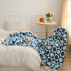 Smiley Checkered Blanket