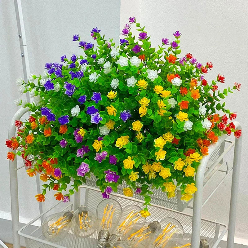 Artificial Flowers FloraSun | UV-resistant & Weatherproof | Hanging Decorative Plants for Garden & Balcony | Easy Care & Evergreen