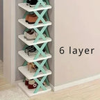 Multi-layer shoe organizer for space-saving storage