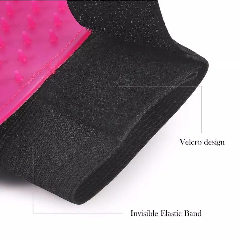 FellGlanz | Cat & Dog Grooming Glove | Self-Cleaning Brush | 180 Silicone Nubs | Soft Coat Care & Hair Removal