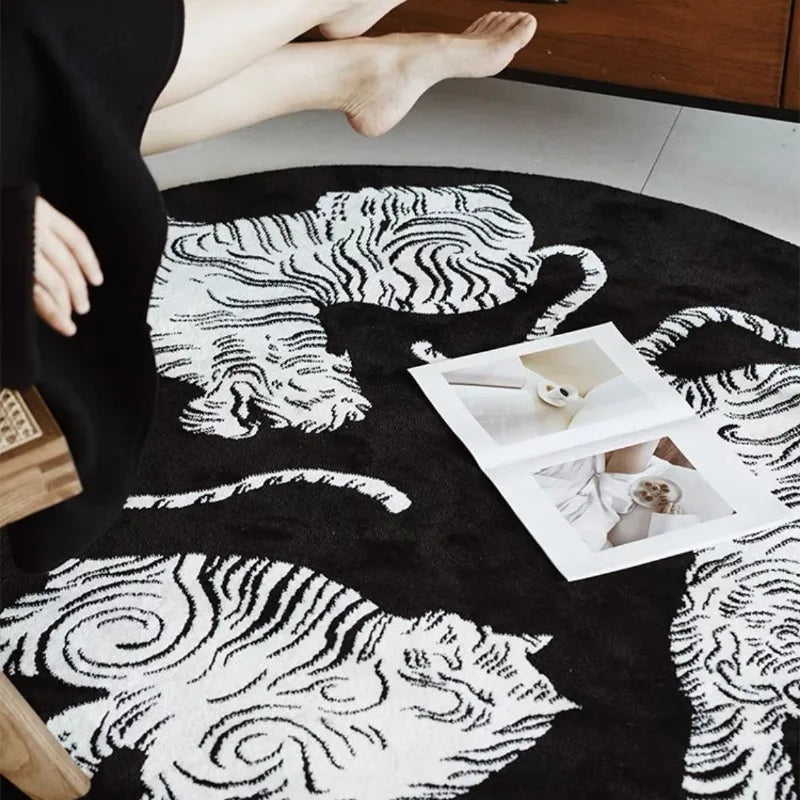 Ink Brush Tiger Rug