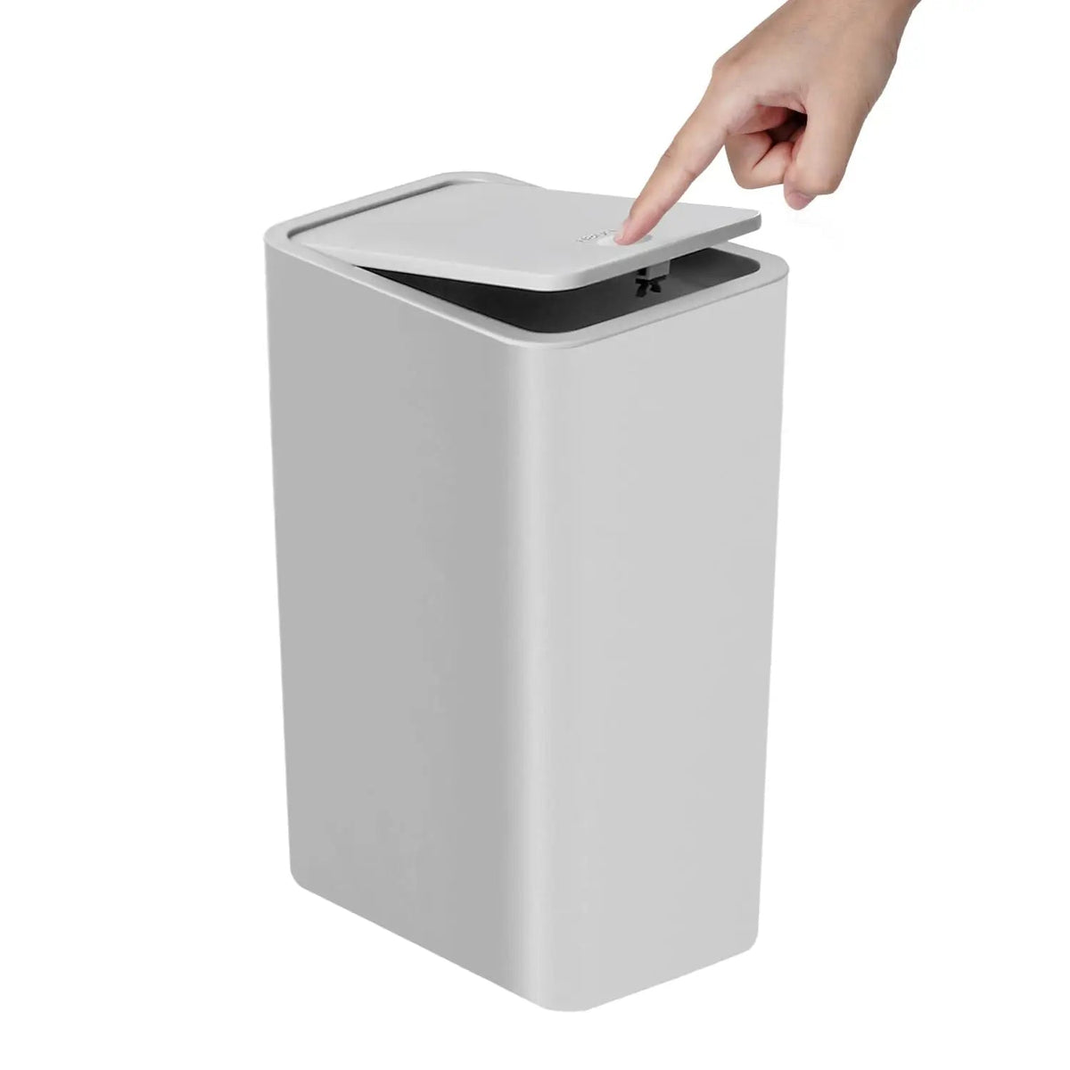 EcoPress 10L Trash Can for Bathroom
