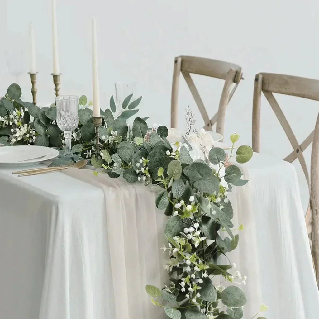 Eucalyptus Garland Set | 2 Pieces | 180 cm | Realistic & Maintenance-Free