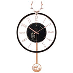 Luxurious silent wall clock – Modern design with large dial for living room
