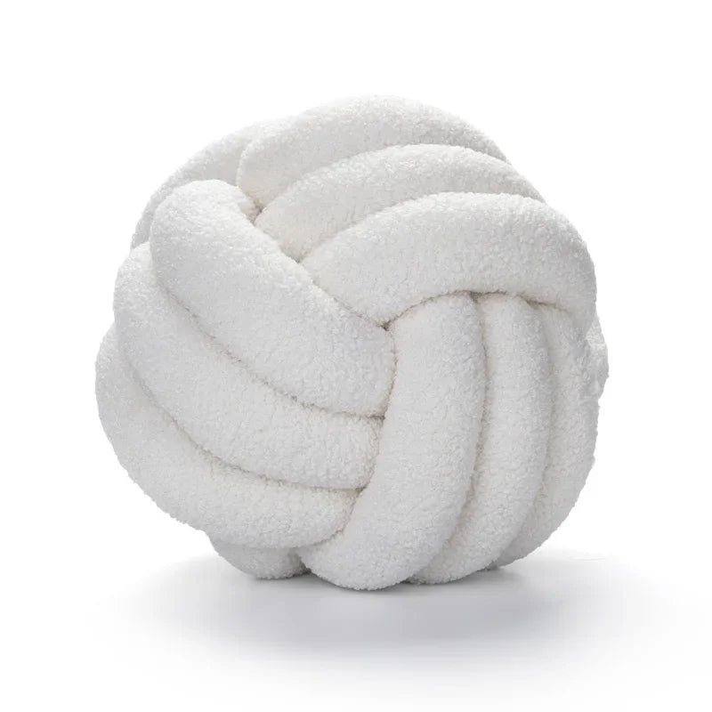 Boucle Rope Knot Ball Cushion