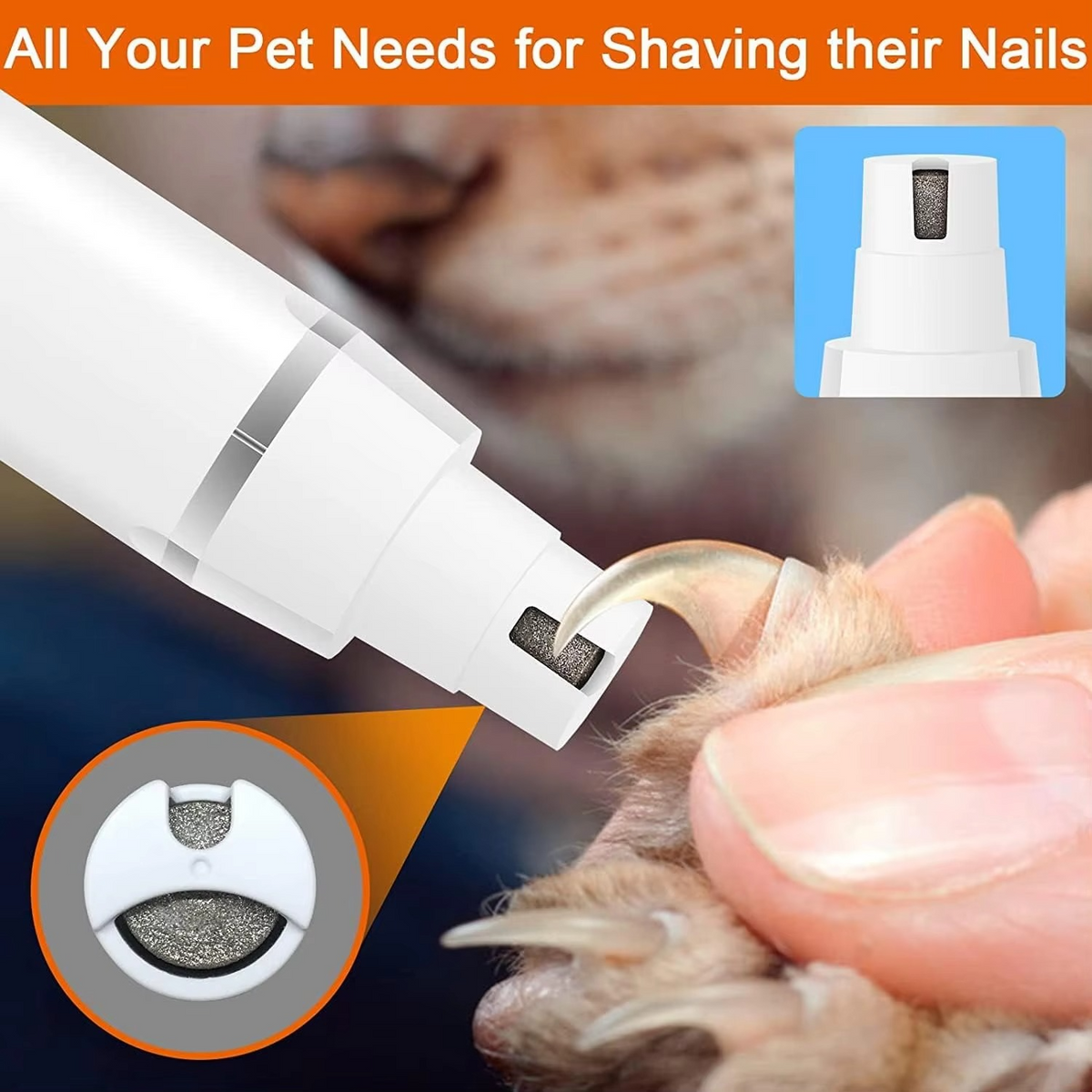 Ultimate Pet Grooming Kit: Quiet Hair Clipper, Nail Grinder & Paw Trimmer