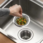 Spül sieve DrainGuard Inox | Stainless steel drain sieve for kitchen & bathroom | Catches food scraps & hair | Rust-free & durable